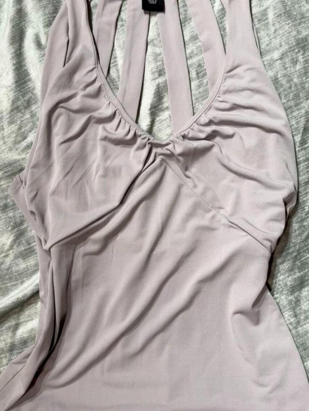 Moda International Women's Grey Vests-tanks-cami - Picture 5 of 8